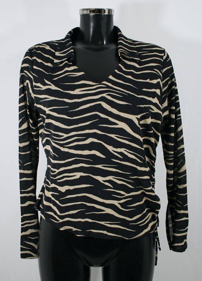 Dorothy Perkins Zebra Print Top Multi Size: 18
