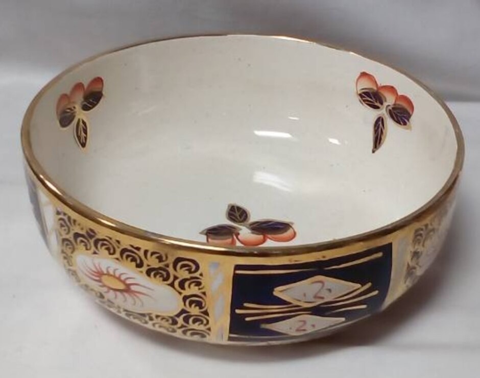 Vintage Arthur Wood Queen Imari Design Large Fruit Bowl