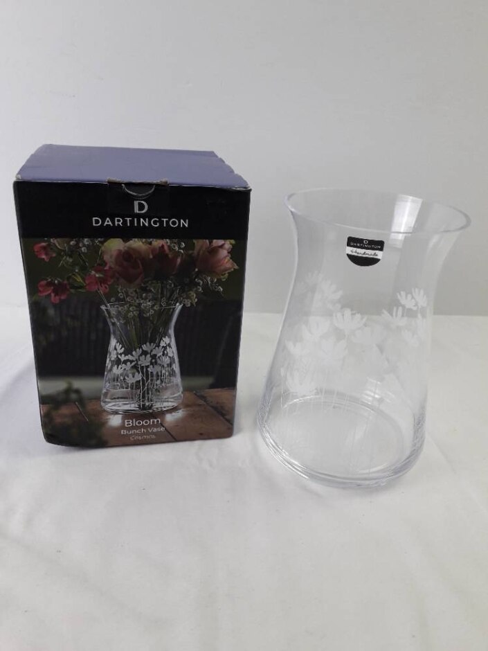 Dartington Handmade Bloom Bunch Vase Delicate Floral Design