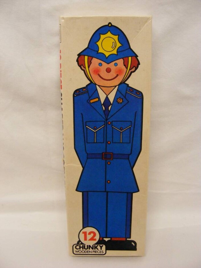 Vintage Michael Stanfield 12 Pc Jigsaw - Policeman