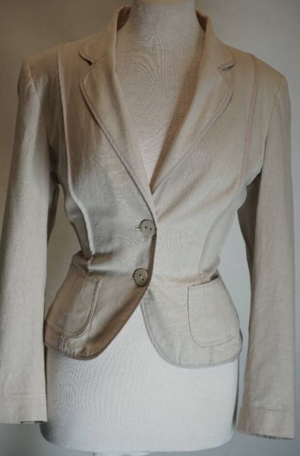 Marks & Spencer Women's Jacket In Beige  Size: 16