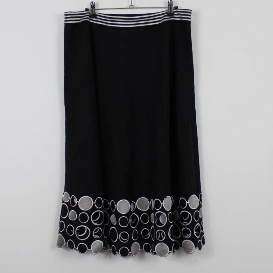 Jaeger Silk/linen Skirt Black Size: 14