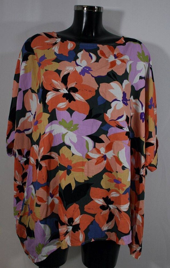 Roman Oversized Floral Top Multi Size: 12