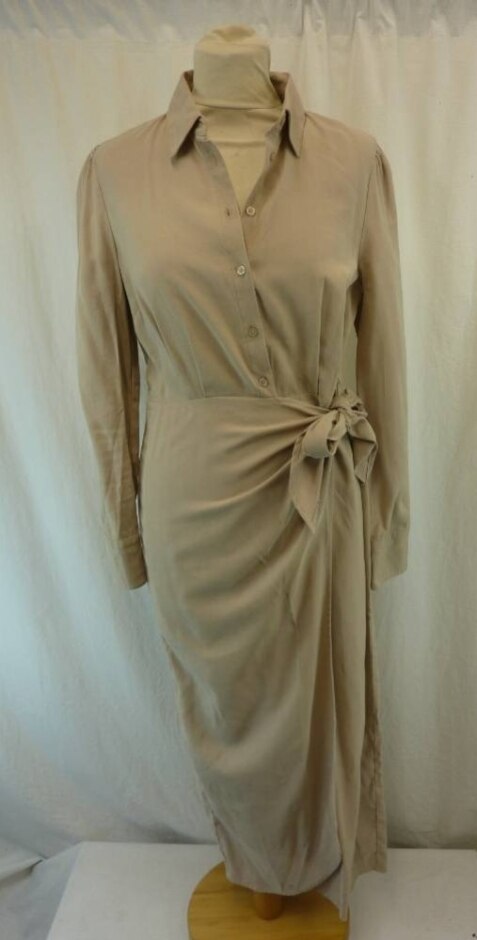 Next Shirt Dress Beige Size: 8