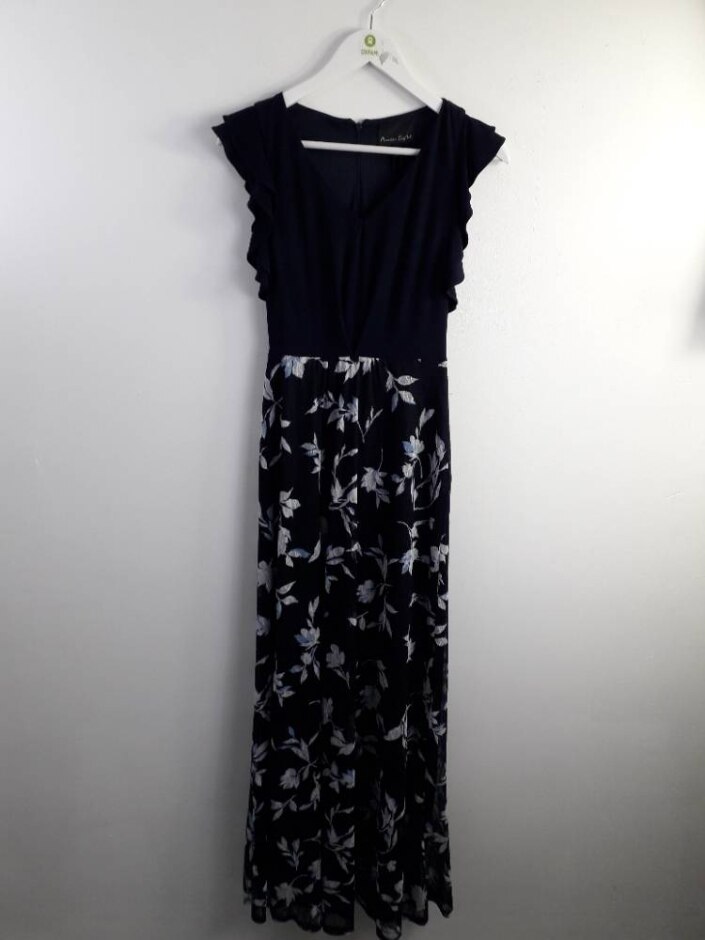Phase Eight Loretta Floral Maxi Dress Navy New Size: 8