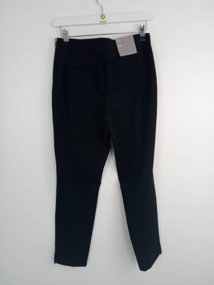H&m Slim Trousers Black Size: 12