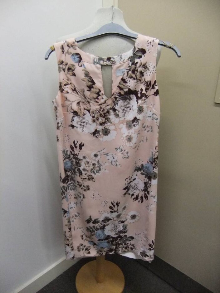 Next Floral Sleeveless Dress Light Pink Size: 8
