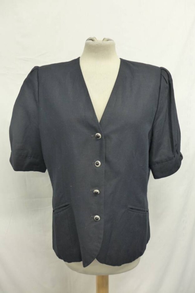 Laura Ashley Vintage Light Black Jacket Jet Black Size: 16
