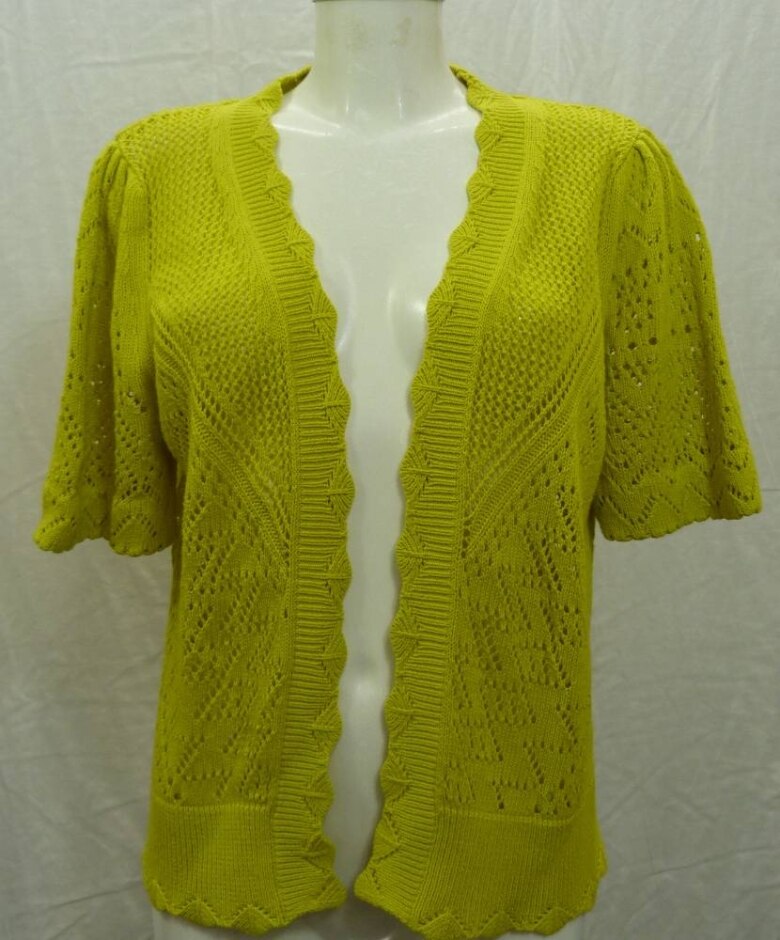 Per Una M&s Cardigan Yellow Size: 16