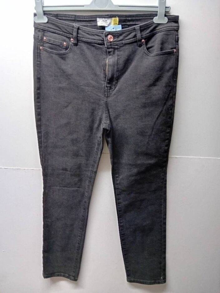 Next Collection Mid Rise Jeans Black Size: 14