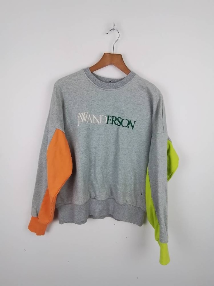 J. W. Anderson Ladies Sweatshirt Jumper Grey Size: S