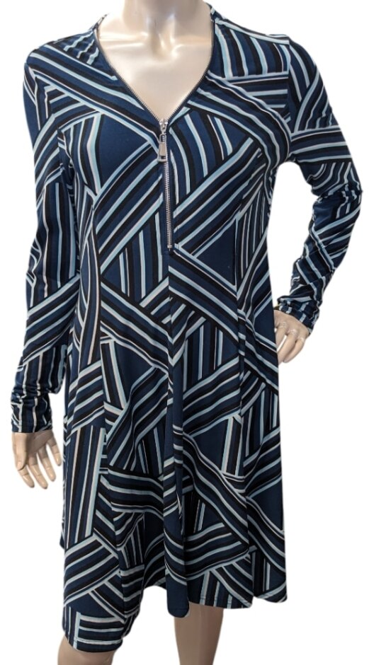 Apricot Knee Length Dress Multi-coloured Size: M
