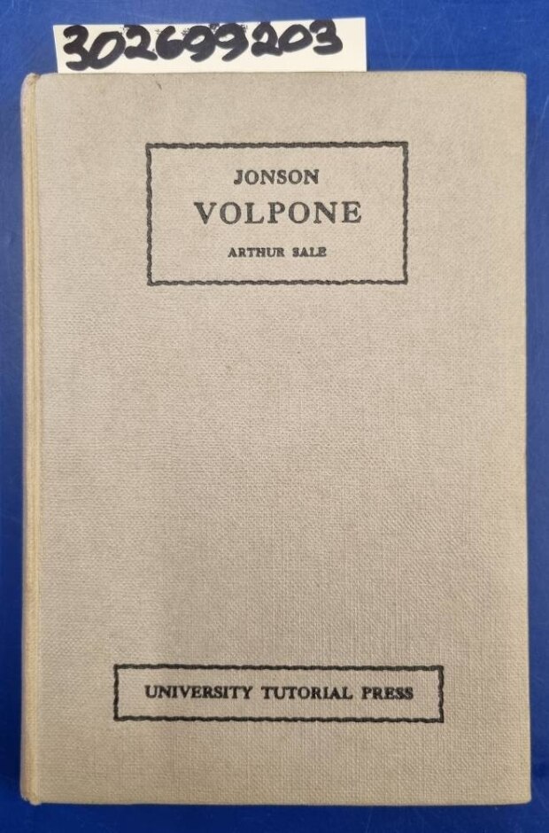 Volpone Or The Foxe