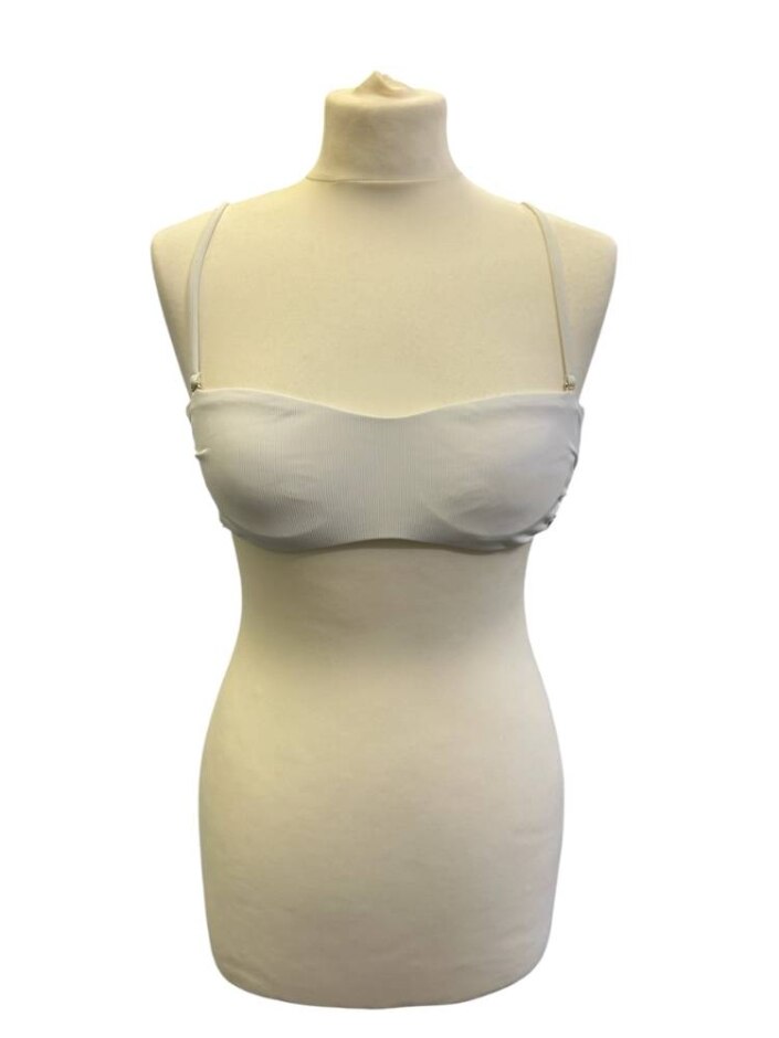 Max Mara Leisure Bikini Top Bnwt White Size: 8