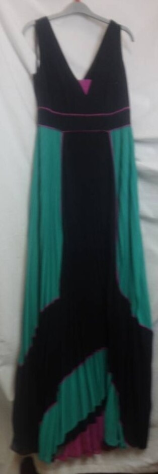 Phase Eight Long Floaty Summer Dress Black Size: 10
