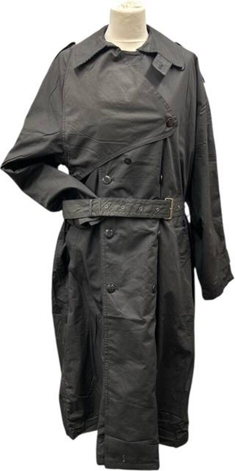 Al Capone Warm Lined Raincoat Black Size: Xl