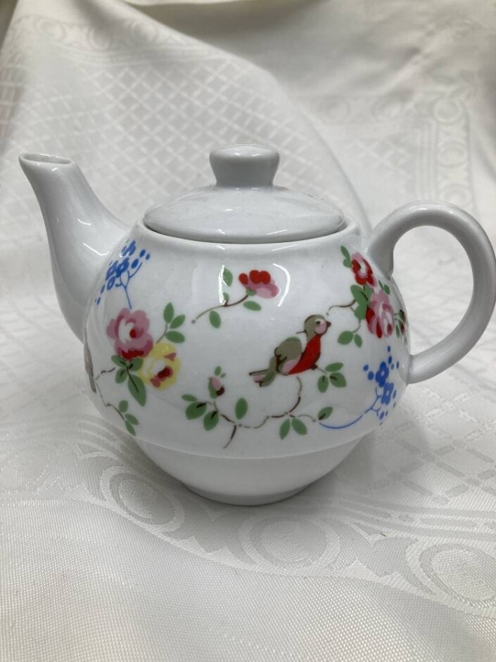 Cath Kidston Floral Spring Teapot Fine China - Vintage Style Flowers
