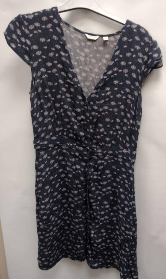 Jack Willis Ditsy Tea Dress Blue Size: 8