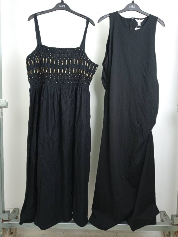 M&s Bundle X 2 Dresses Rrp £90  Black Size: 20