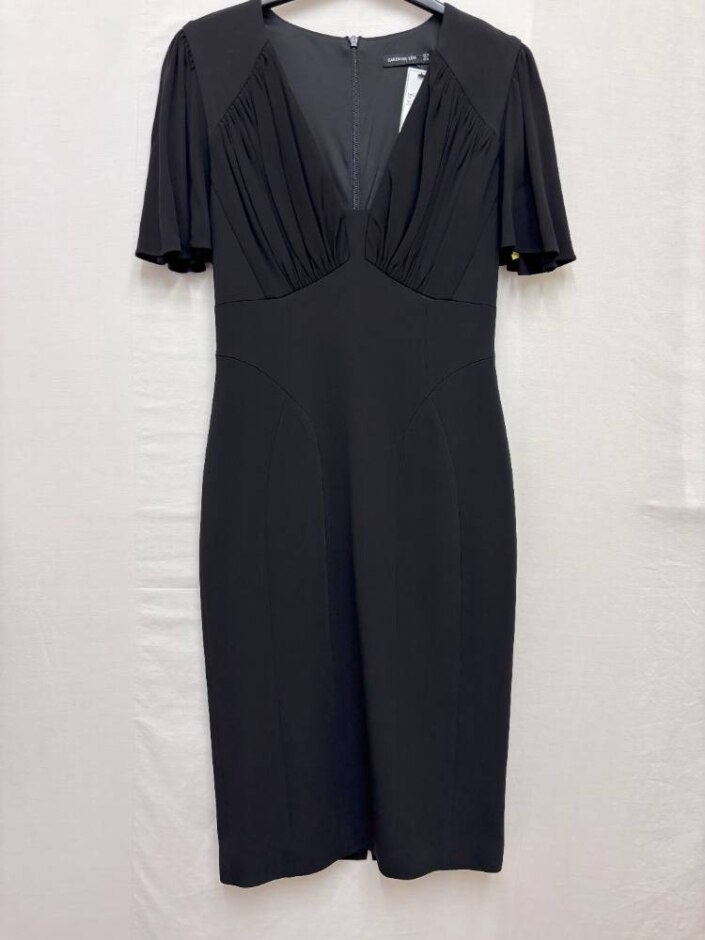 Karen Millen Sheath Dress Black Size: 12