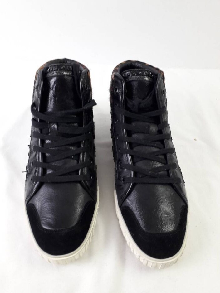 Ash Majestic Bis Star High Top Trainers Black Size Uk7 Eu40