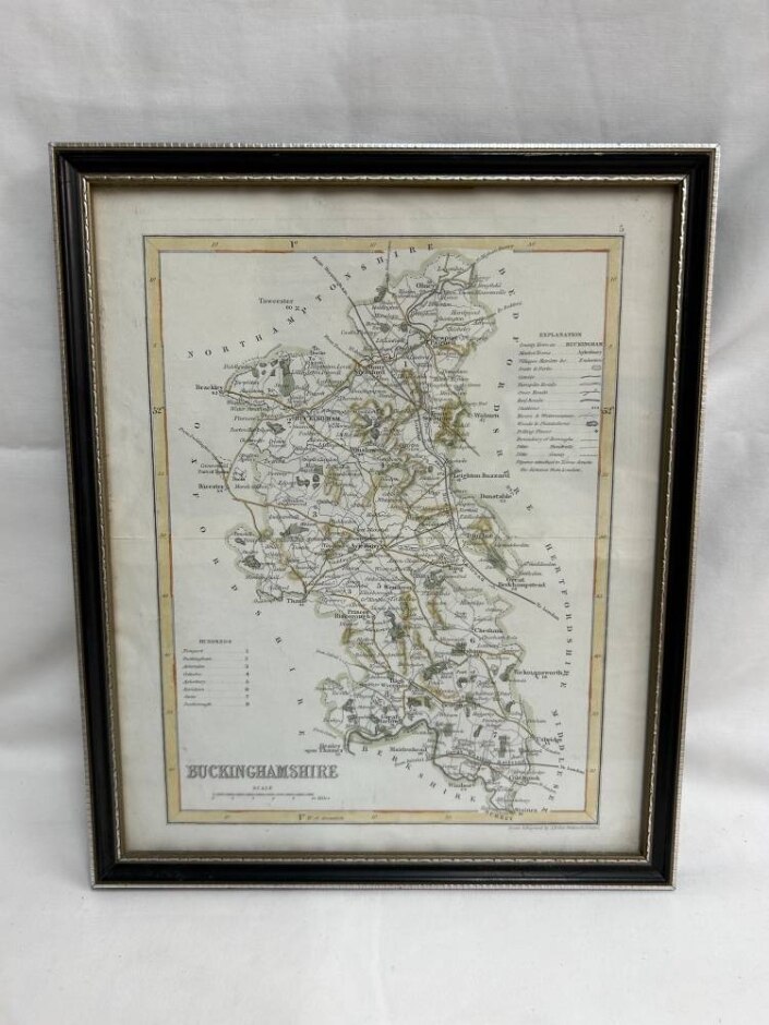 Buckinghamshire County Map By Joshua Archer