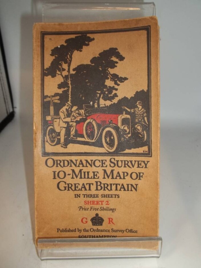 Ordnance Survey 10-mile May Of Great Britain. Sheet 2. 1926