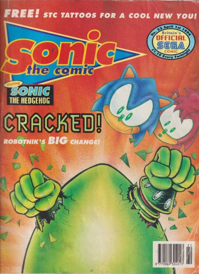 Sonic The Comic Starring Sonic The Hedgehog - 2 Issues #22 + #34 - 1.4 & 19.9.1994