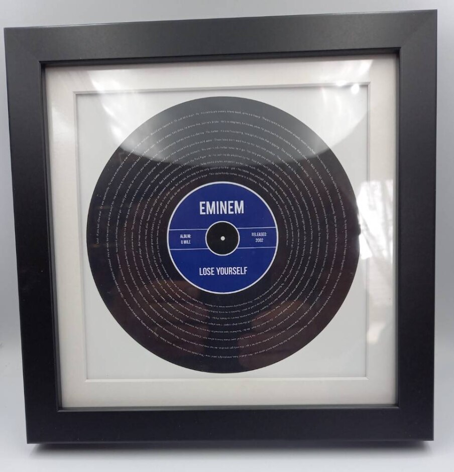 Eminem Lose Yourself Song Lyric Wall Art Print