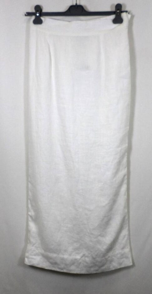 Posse Maxi Skirt - 100% Linen Ivory Size: M