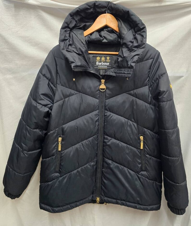 Barbour  Padded Coat Black Size: 10