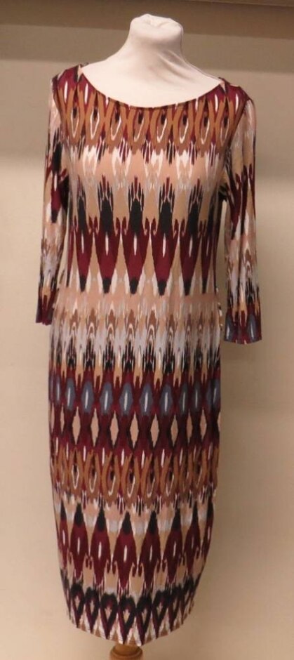 Wallis Long-sleeved Dress Brown/black Size: M