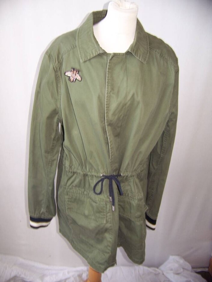 Violeta Quality Khaki Jacket Purple Size: Xl