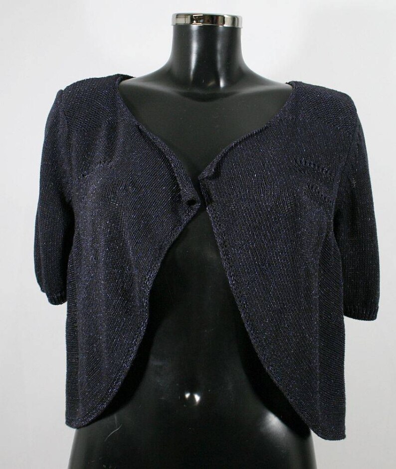Per Una Open Fronted Shrug Navy Size: 12