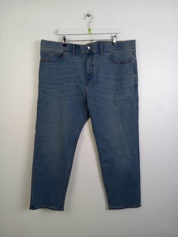 M&s Straight Fit W44'' L31'' Jeans Blue Size: 44