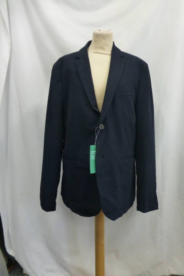 H.m Conscious  Suit Jacket Blue Size: Xl