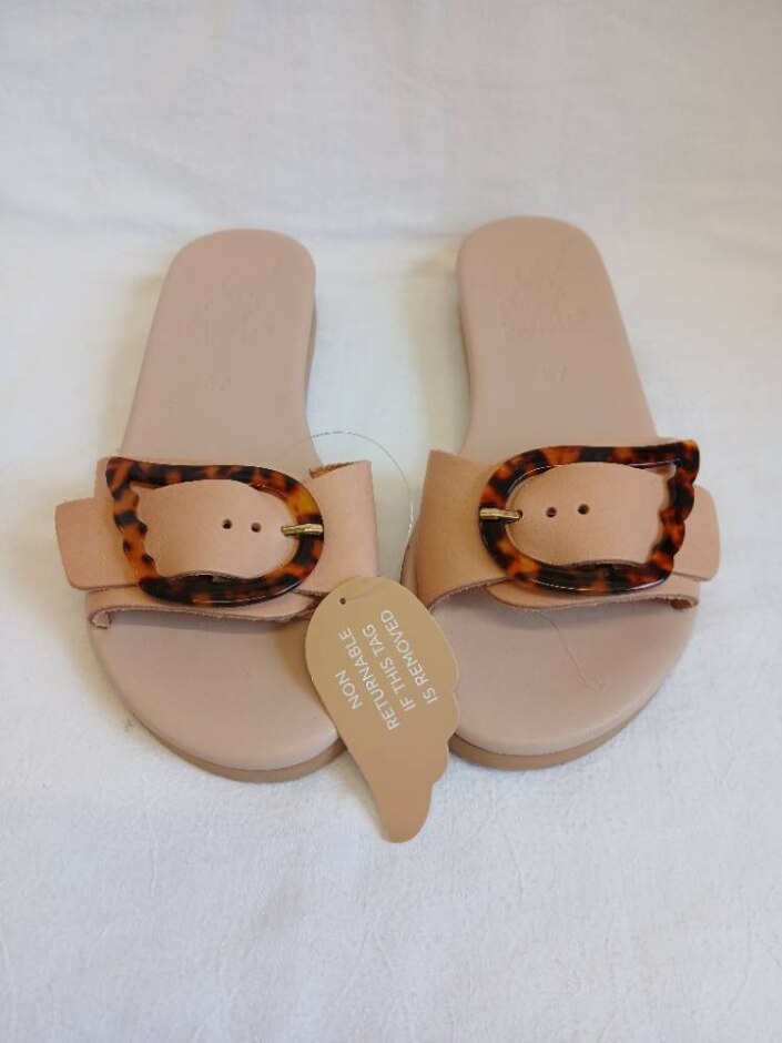 Ancient Greek Sandals Beige Size 37