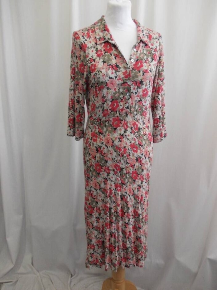 Cath Kidston Calf Length Dress Multicoloured Size: 10
