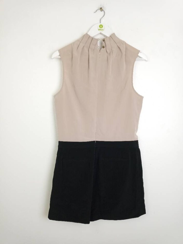 Ted Baker Sleeveless Playsuit Beige/black Size: 12
