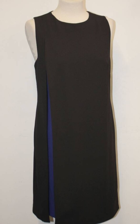Julia Jordan Sleeveless Shift Dress Black And Blue Size: 6