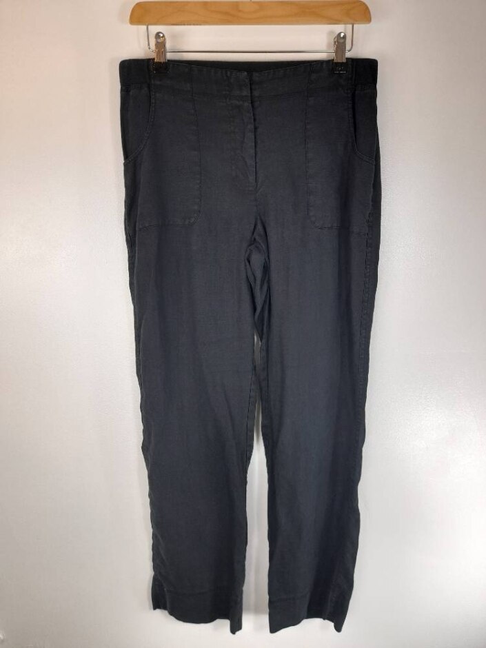 Orvis Linen Trousers Black Size: 8