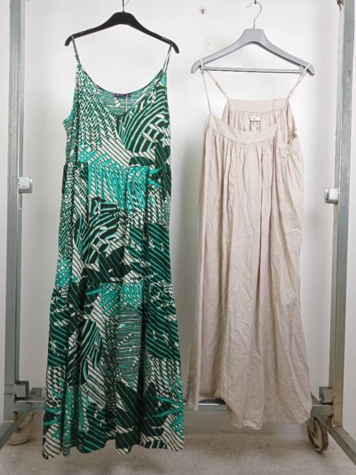M&s Collection 2x Midaxi Dress Bundle Printed Multicoloured  Size: 18