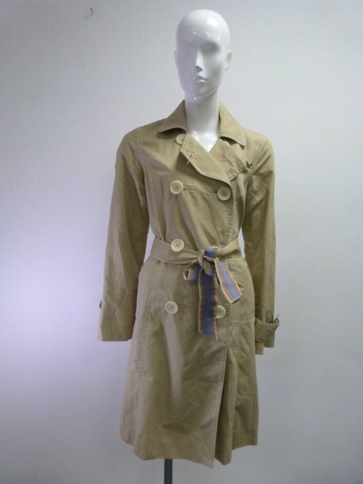 Boden Trenchcoat Beige Size: 14