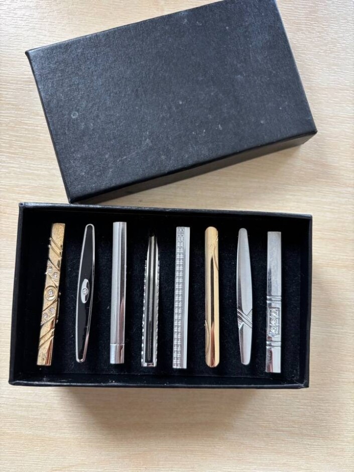 Tie Clip Set 8pcs In Gift Box