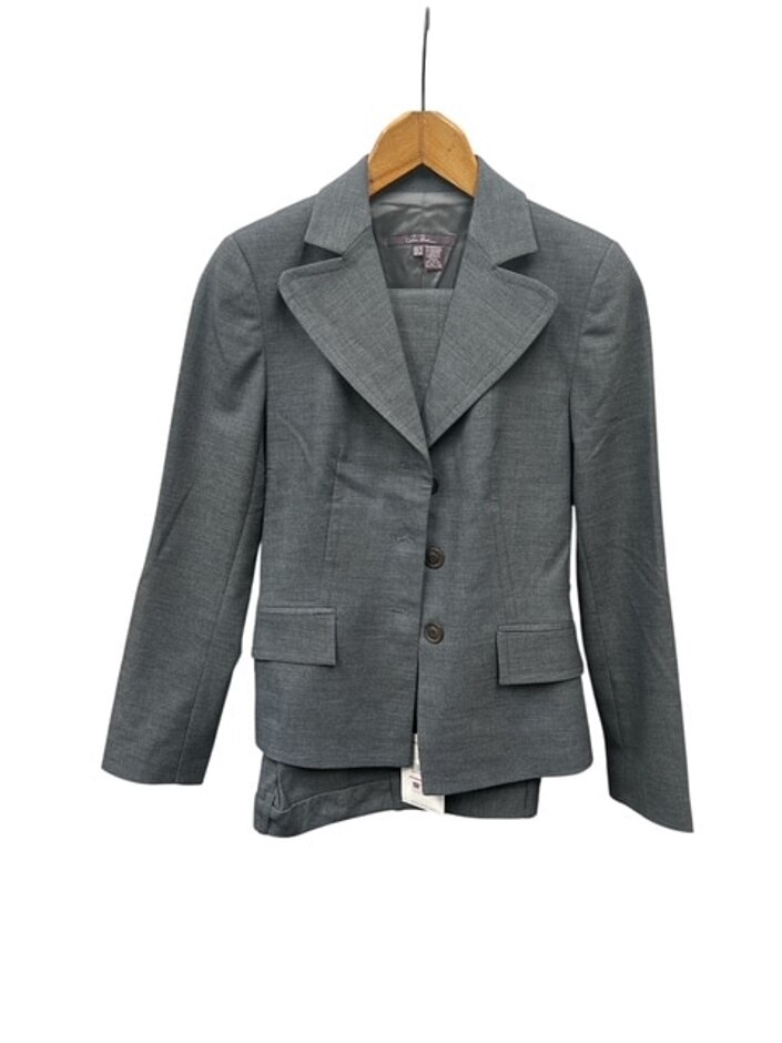 Zara Two Piece Trouser Suit Grey Size: 4