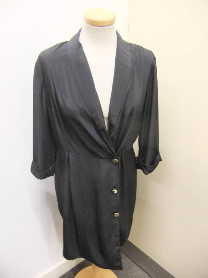 Lipsy London Button Front Dress Bnwt Black Size: 12
