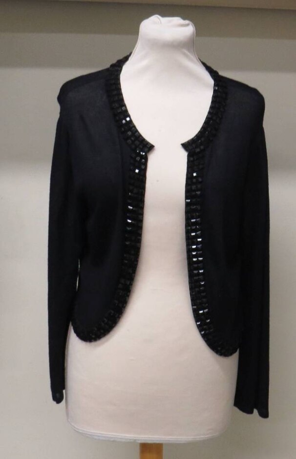 Monsoon Long-sleeved Cardigan Black Size: 16