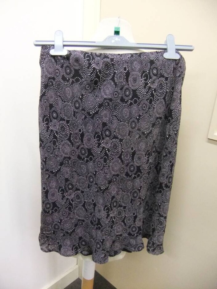 Next Knee Length Skirt Black Size: 12