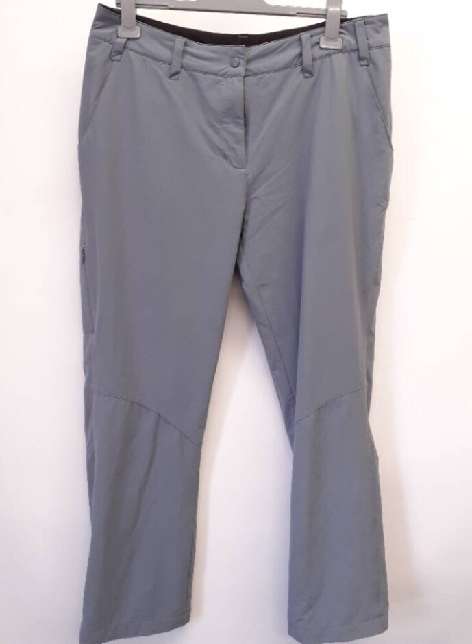 Rohan Straight Waterproof Trousers In Grey Size: 16