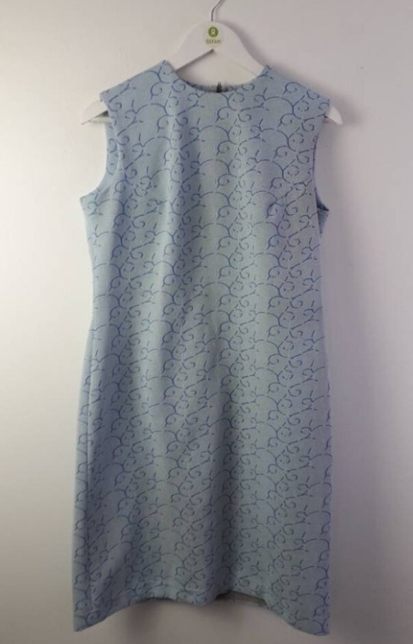 Michael Howard Vintage 1960s/1970s Dress Blue Size: 18